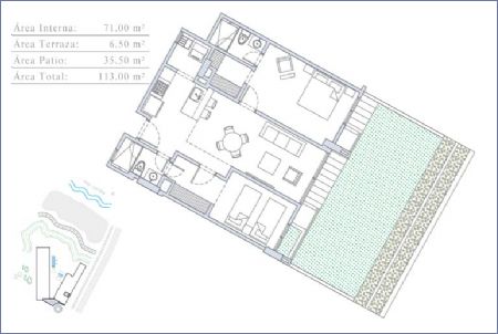 Imagen de Planta Apartamento 4 - Morros Park